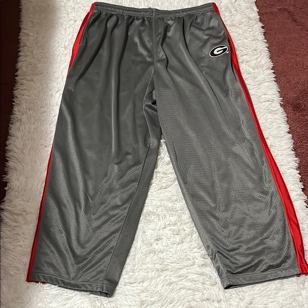 Gray and Red men’s Athletic Pants